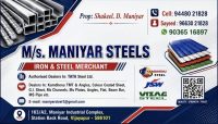 Maniyar Steels logo