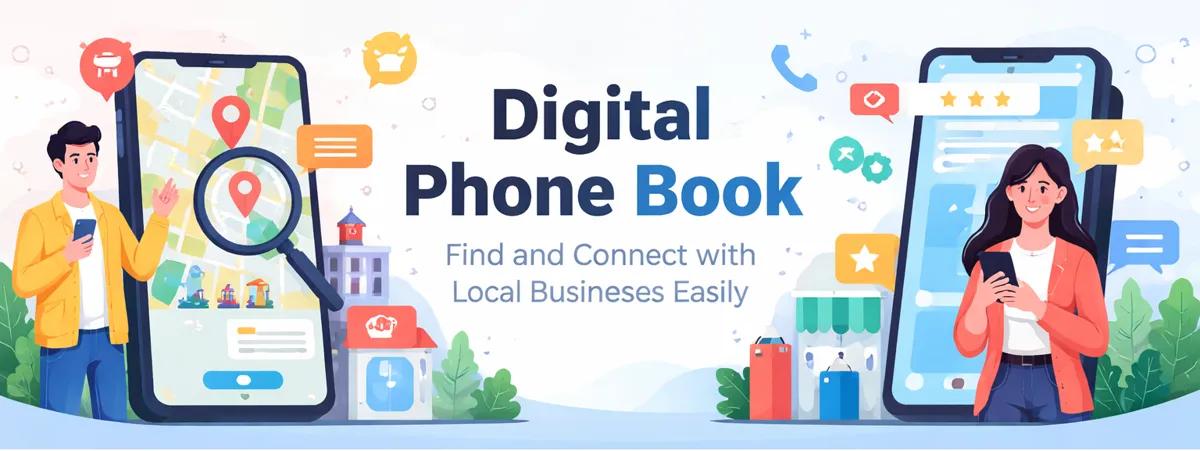Digi Phone Book helps people find and connect with local businesses